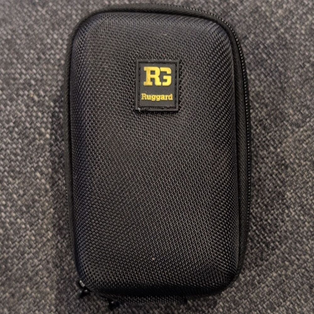 Ruggard HPV-270 Hard Camera Case, Zippered Nylon Pouch w/ Belt Loop, Black